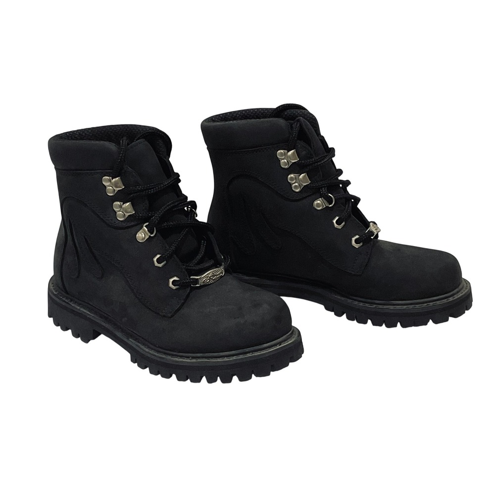 OCC Orange County choppers women's motorcycle boots 7.5‎ LEATHER LACE UP 1000780